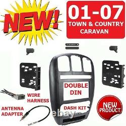 01-07 CARAVAN / TOWN & COUNTRY Car Radio Stereo Installation Double Din Dash Kit