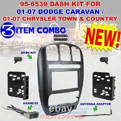 01-07 CARAVAN / TOWN & COUNTRY Car Radio Stereo Installation Double Din Dash Kit