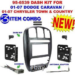 01-07 CARAVAN / TOWN & COUNTRY Car Radio Stereo Installation Double Din Dash Kit