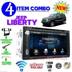 02 03 04 05 06 07 Jeep Liberty Touchscreen Bluetooth DVD CD Usb Car Radio Stereo