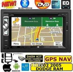02 03 04 05 Dodge Ram Gps Navigation System Bluetooth DVD Usb Car Stereo Radio