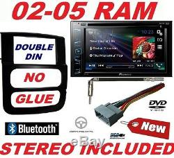 02 03 04 05 Ram Pioneer DVD Car Stereo Radio Double Din Installation Dash Kit