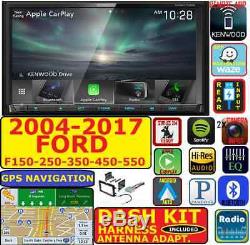 04-17 Ford F & E Series Kenwood Navigation Apple Carplay Android Auto Car Stereo
