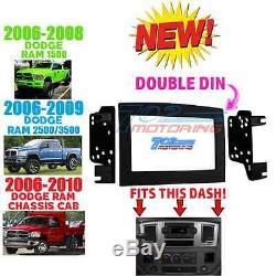 06 07 08 09 10 Dodge Ram Car Stereo Radio Double Din Installation Dash Kit Panel