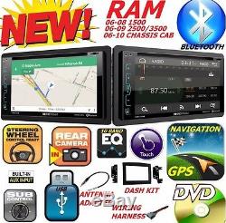 06 07 08 09 10 Dodge Ram DVD Gps Navigation System Bluetooth Bt Car Stereo Radio