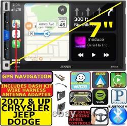 07 & Up Chrysler Jeep Dodge Nav Carplay Android Auto Bluetooth Car Stereo Radio
