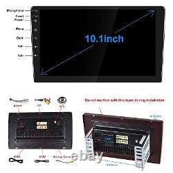 10.1Inch 2.5D HD Double Din Car Stereo Radio Receiver, Android Touch Screen M