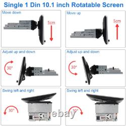 10.1QLED Single 1-DIN Android 13 64G Car Stereo GPS Radio Sat Navi 4G LTE WiFi