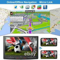 10.1QLED Single 1-DIN Android 13 64G Car Stereo GPS Radio Sat Navi 4G LTE WiFi