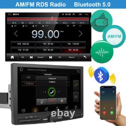 10.1QLED Single 1-DIN Android 13 64G Car Stereo GPS Radio Sat Navi 4G LTE WiFi