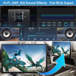 10.1QLED Single 1-DIN Android 13 64G Car Stereo GPS Radio Sat Navi 4G LTE WiFi