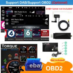 10.1QLED Single 1-DIN Android 13 64G Car Stereo GPS Radio Sat Navi 4G LTE WiFi
