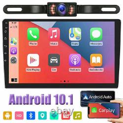 10.1 2 Din Car Stereo Android 10 Apple CarPlay GPS WiFi Touch Screen Radio Play