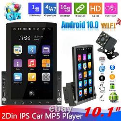 10.1 2 Din Car Stereo Radio Android 10 GPS WiFi Vertical Touch Screen FM Player