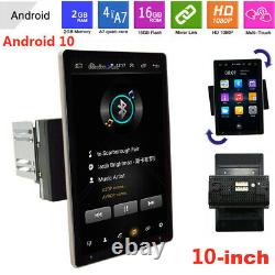 10.1 Android 10 Double 2DIN Car Radio GPS Navi Touch Screen USB Player APP WIFI