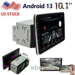 10.1 Android 13 Rotatable Touch Screen Car Stereo WiFi BT Radio GPS Double 2DIN