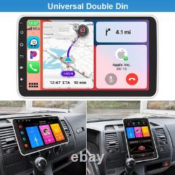 10.1 Android 15 Deck WiFi 2 DIN Car Radio Stereo CarPlay GPS 64GB Rotatable 4GB