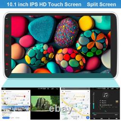 10.1 Android 15 Deck WiFi 2 DIN Car Radio Stereo CarPlay GPS 64GB Rotatable 4GB