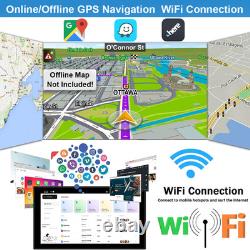 10.1 Android 15 Deck WiFi 2 DIN Car Radio Stereo CarPlay GPS 64GB Rotatable 4GB