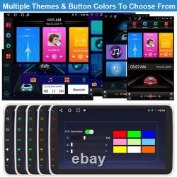 10.1 Android 15 Deck WiFi 2 DIN Car Radio Stereo CarPlay GPS 64GB Rotatable 4GB