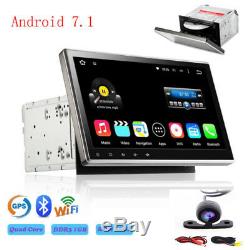 10.1 Android 7.1 Double 2DIN Car Stereo Radio DVD Player GPS Navigation+Camera