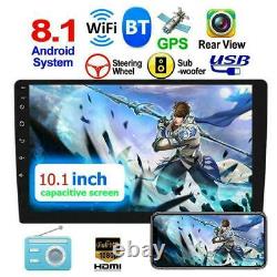 10.1 Android 8.1 Car Stereo Radio GPS Double 2Din Wifi OBD2 Mirror Link Player
