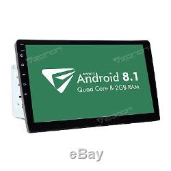10.1 Android 8.1 Oreo Double 2Din InDash Car GPS Navigation Stereo Radio OBD2 B