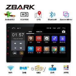 10.1'' Android 9.0 Double 2Din Car Radio Player Stereo GPS Navi WiFi Bluetooth