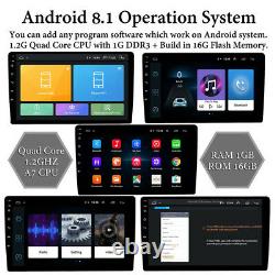 10.1 Android 9.1 Double 2 DIN Car Radio Stereo GPS Navi MP5 Player Quad Core FM