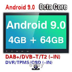 10.1 Car DVD Player Double 2 Din Android 9.0 4GB+64GB GPS NAV Stereo Octa-Core