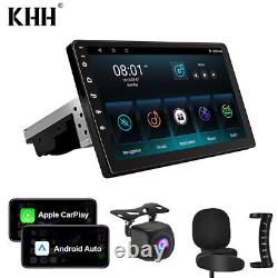 10.1'' Car Radio Carplay Android 11 Single 1DIN Touch Tcreen GPS Wifi MP5 Stereo