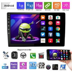 10.1'' Double 1DIN Android 10.0 Bluetooth GPS Wifi Car Stereo Radio MP5 Player