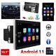 10.1 Double 2din Android 11 Car Stereo Radio Rotatable Vertical Screen Gps Wifi