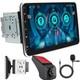 10.1 Double 2 Din 2+64gb Android 13 Rotatable Car Stereo Gps Radio Carplay Dvr