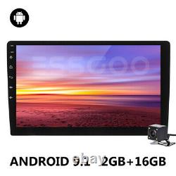 10.1 Double Din Android 9.1 Car Stereo MP5 Player GPS Navi WIFI USB + Camera