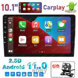 10.1 Double Din Car Stereo Radio Carplay Android 11 GPS Navi WiFi Touch Screen