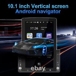 10.1 Double Din Vertical Car Stereo Radio Android 12 GPS Navi WiFi Touch Screen