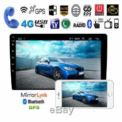 10.1 HD Android 9.1 Double 2Din Car Stereo Radio GPS Wifi OBD2 Mirror Link Unit