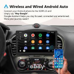 10.1 QLED Double 2DIN Android Auto Car Stereo Radio wireless CarPlay Bluetooth