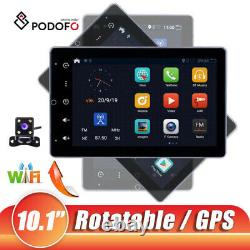 10.1 Rotatable Car Stereo Radio Android 10.0 Double 2 DIN Touch Screen GPS Wifi