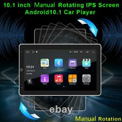 10.1 Rotatable Car Stereo Radio Android 10.1 Double 2DIN Touch Screen GPS Wifi