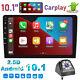 10 Double Din Car Stereo Apple Carplay Android Gps Wifi Touch Screen Mp5 Player