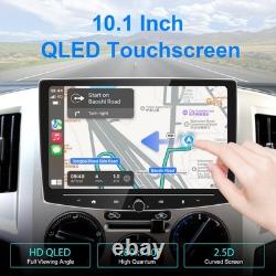 10 Inch Double Din Car Stereo Wireless CarPlay Wireless Android Auto, Adjusta