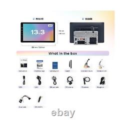 13.3 Double Din Car Stereo with Wireless Carplay & Wireless/Wired Android