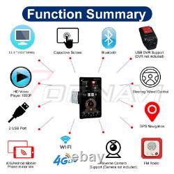 13'' Rotatable Double Din Car Stereo Radio Player Android Wifi GPS Touch Screen