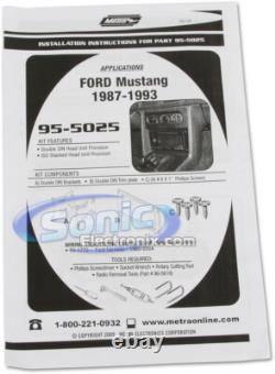 1987-1993 Ford Mustang Double DIN Car Stereo Package Pioneer