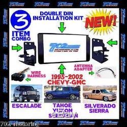 1995-2002 Gm Full Size Truck & Suv Double Din Car Stereo Installation Dash Kit 3