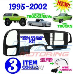 1995 -2002 Silverado Gmc Sierra Car Stereo Radio Double Din Install Dash Kit