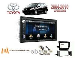 2004-2010 Toyota Sienna Double Din Car Stereo Kit Bluetooth Touchscreen DVD