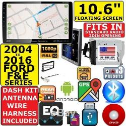 2004-2016 Ford F & E Series 10.6 Navigation Bluetooth Cd/dvd Usb Car Stereo Pkg